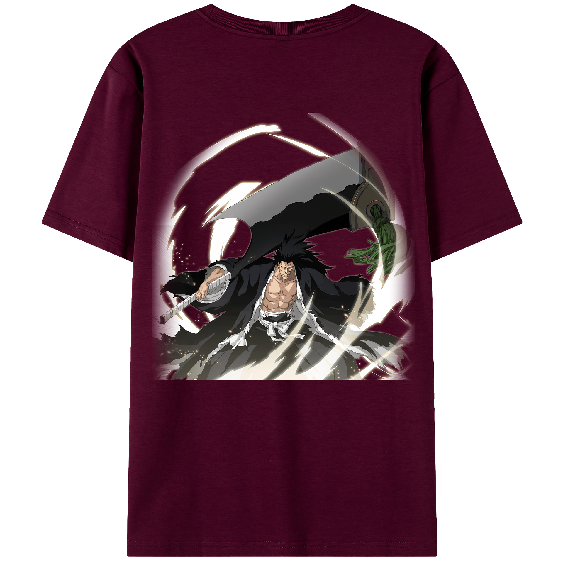 （画像用） ブリーチ ざらき けんぱち BLEACH Zaraki Kenpachi レディース半袖Tシャツ(バックプリント)
